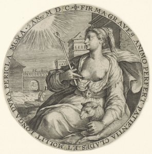 Trpělivost Teologické ctnosti (název série) Virtutu Theologicaru (název série) od Crispijn van de Passe (I)