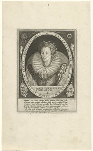 Portrét Alžběty I. Tudorovské Královská angličtina (název série) od Crispijn van de Passe (I)
