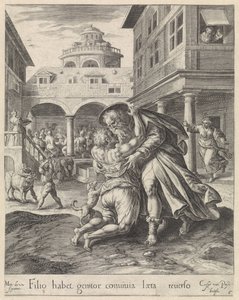 Návrat marnotratného syna Podobenství o marnotratném synovi (název série) od Crispijn van de Passe (I)