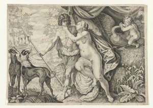 Venuše v Adonisu Metamorfosen van Ovidius (název série)