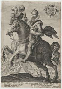 Maurice z Nassau, princ Oranžský od Crispijn van de Passe I