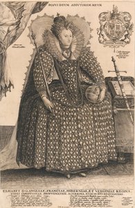 Alžběta, anglická královna, kolem 1603 (rytina)