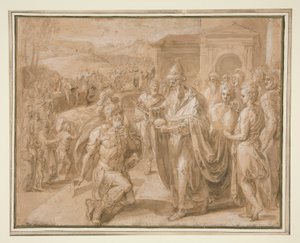 Abraham a Melchisedech od Crispin van den Broeck