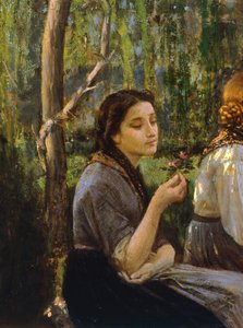 Confidences, Cristiano Banti, detail
