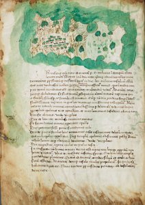 Mapa Paxosu, asi 1420 (pergamen)