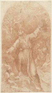 Stigmatizace Františka z Assisi od Cristoforo Pomarancio