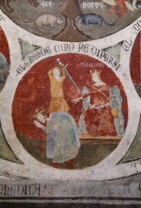 Smrt perského krále Kýra, detail z Barlaamova kola