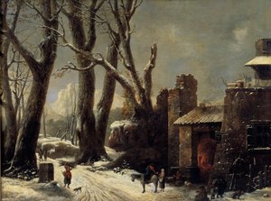 Obraz První sníh v Piemontu od Cesara Van Loo (1743-1821) od César van Loo