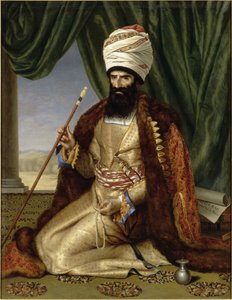 Portrét Asker Khan, velvyslanec Persie, v Paříži v roce 1808, 1809. od Césarine Henriette Davin Mirvault