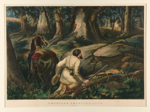 Americký hraniční život / Na válečné stezce od Currier and Ives