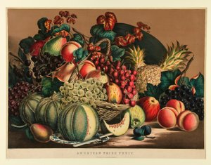Ovoce s americkou cenou od Currier and Ives