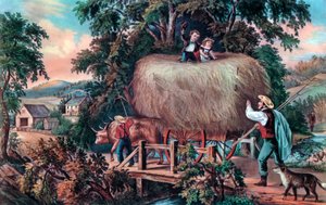 Haying Time, The Last Load, 1868. od Currier and Ives
