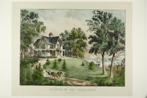 Léto na Vysočině od Currier and Ives