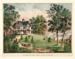 Léto na Vysočině od Currier and Ives