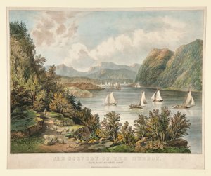 Krajina Hudsonu. Pohled, Blízko od Currier and Ives