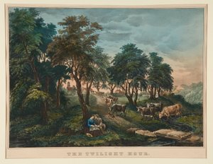Hodina soumraku. od Currier and Ives