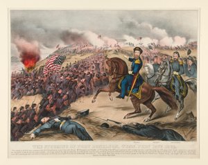 Bouře ve Fort Donelson, Tenn. 15. února 1862 od Currier and Ives