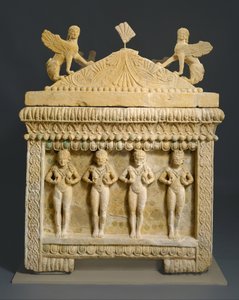 Vápencový sarkofág: sarkofág Amathus, cca 460 př. n. l. (tvrdý vápenec) od Cypriot