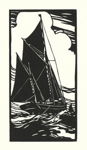Rybářské lodě a bárky: Brixham Trawler (dřevoryt)