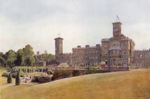 Osborne House and Terraces (barevné lito)