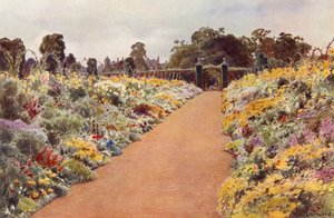 Dvojité hranice ve východní zahradě, Sandringham (barevné lito) od Cyril Ward