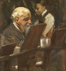 John Anster Fitzgerald, pohádkový malíř, v klubu Sketch od Cyrus Cuneo