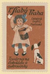 F Slaby továrna na čokoládu a cukrovinky, Praha od Czech School