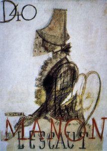 Plakát k premiéře opery Manon Lescaut od Czech School