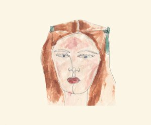 Dívka (akvarel) od Daisy de Villeneuve