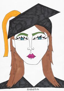 Promoce (fixem na papír) od Daisy de Villeneuve
