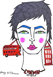 London Girls (kresba) od Daisy de Villeneuve
