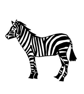 Zebra, 2024 (kombinovaná technika)