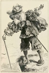 Ateista se směje Christianovi a nadějnému z The Pilgrims Progress From This World, To That Who Is To Come John Bunyan (1628-1688), ilustrace Thomas Dalziel (1823-1906)