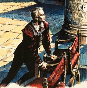 Laurence Olivier jako Hamlet od Dan Escott