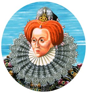 Královna Alžběta I. (kvaš na papíře)