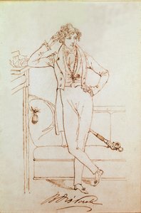 Portrét Benjamina Disraeliho, britského politika a zakladatele Konzervativní strany od Daniel Maclise