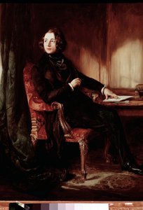 Portrét spisovatele Charlese Dickense od Daniel Maclise