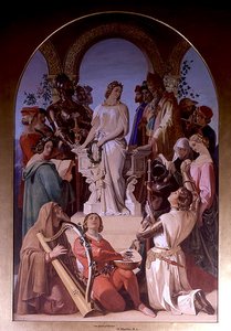 Duch rytířství (olej na plátně) od Daniel Maclise