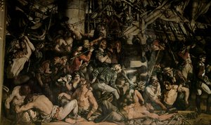 Smrt Nelsona, detail spodní paluby Victory od Daniel Maclise