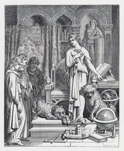 Ilustrace k Tennysonově básni, Princezna (rytina) od Daniel (after) Maclise