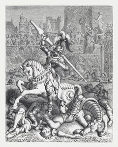 Ilustrace k Tennysonově básni, Princezna (rytina) od Daniel (after) Maclise
