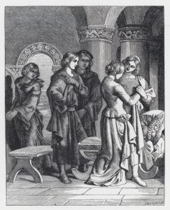 Ilustrace k Tennysonově básni, Princezna (rytina) od Daniel (after) Maclise