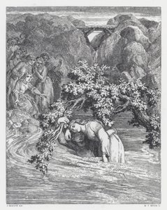 Ilustrace k Tennysonově básni, Princezna (rytina) od Daniel (after) Maclise