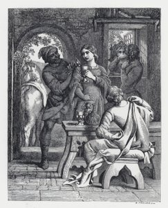 Ilustrace k Tennysonově básni, Princezna (rytina) od Daniel (after) Maclise