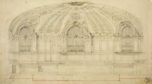 Orchestra Hall, Chicago, Illinois, sekce, 1904.