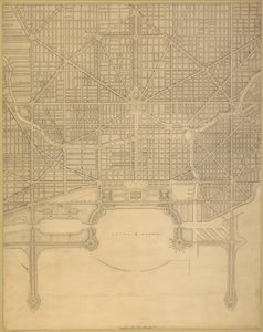 Deska 110 z The Plan of Chicago, 1909: Chicago. Plán kompletního systému ulic...