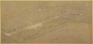 Deska 114 z The Plan of Chicago, 1909: Chicago. Navrhovaný Boulevard a Parkway v Michiganu...