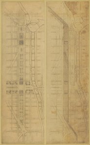 Deska 78 2 Kresby z Plánu Chicaga, 1909: Navrhované umístění a uspořádání... od Daniel Burnham