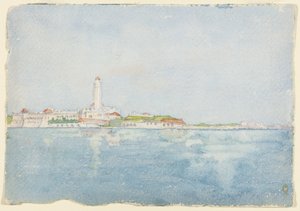 Skica pořízená v Alžíru, Severní Afrika, Travel Sketch, 1896.