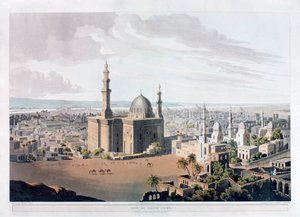Pohled na Grand Cairo, Egypt, 1809.